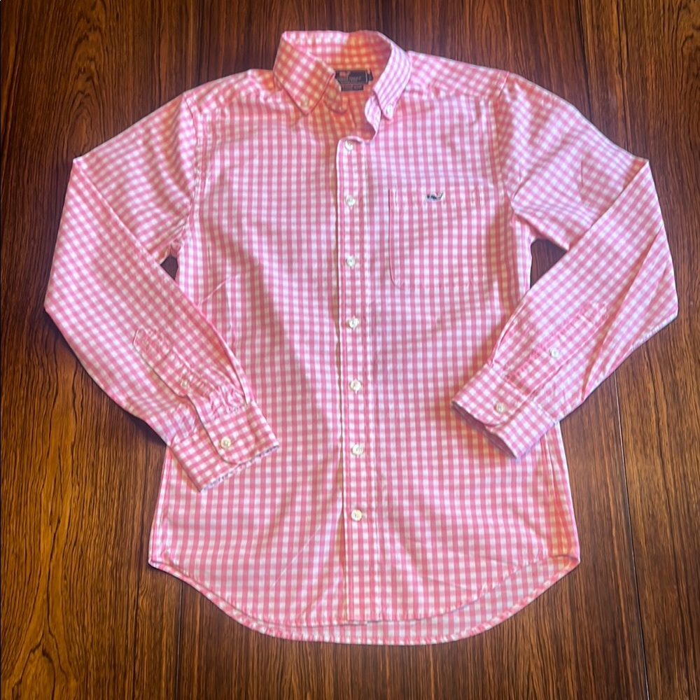 Vineyard Vines - Slim Fit Pink Casual Button Down Shirt